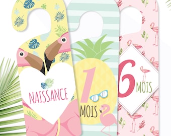 Baby wardrobe divider - Size divider - Flamingo wardrobe divider - Size dividers