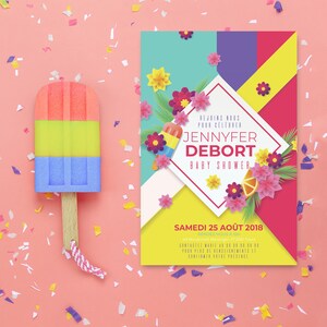 Invitation baby shower - invitations baby shower - cartons invitation - Omadecreation