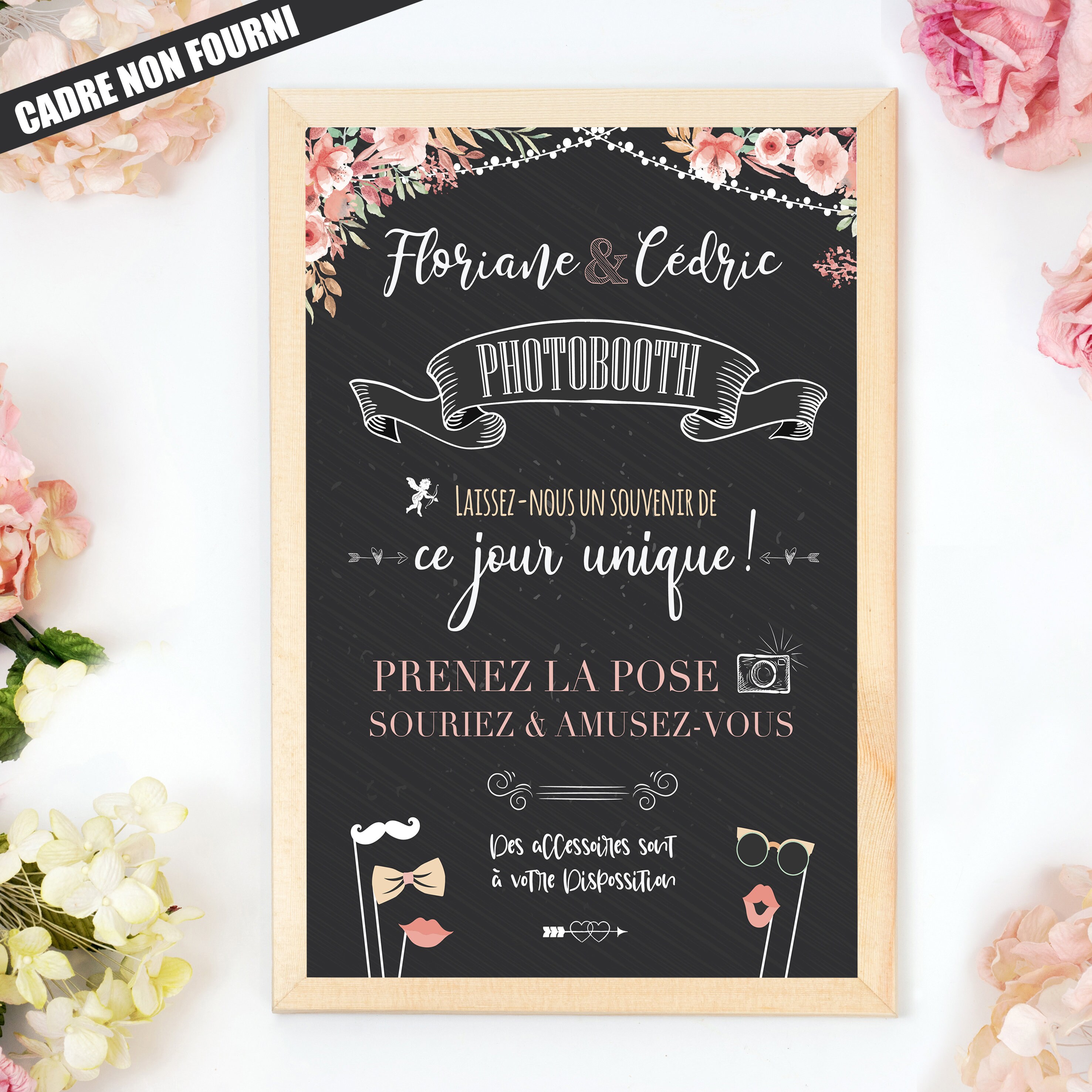 KEQAR 31 Accessoires Photobooth Mariage Avec Citations Amusantes - Idéal Pour Photomaton, EVJF, Fêtes De Mariage Et Soirées Festives