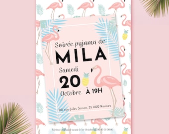 Invitation Pyjama Party Invitation Soiree Pyjama Soiree Etsy France
