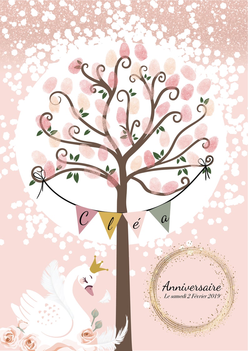 Arbre à empreintes Cygne Arbre à