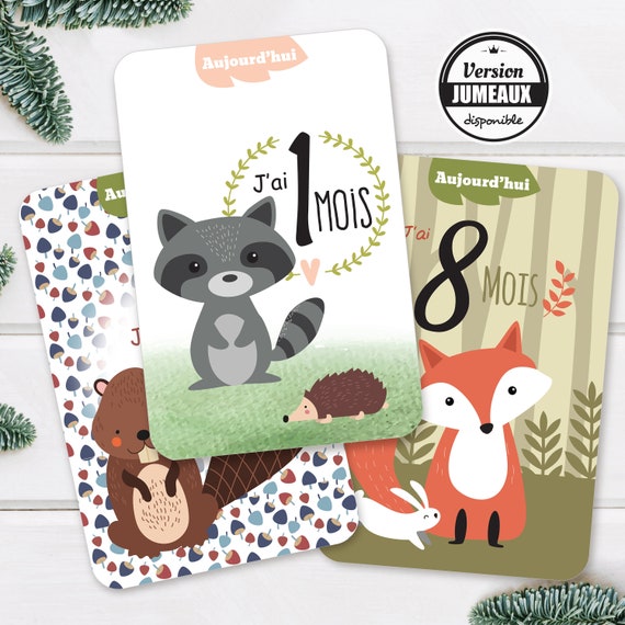 Carte Etape Bebe Cadeau Naissance Bebe Renard Et Animaux De Etsy Carte Etape Bebe Cadeau Naissance Bebe Renard Et Animaux De Etsy