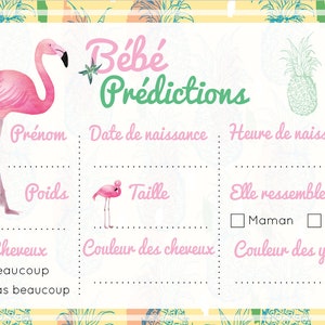 Personalized baby shower invitation plus three tropical babyshower games image 3