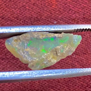 Natural Ethiopian Opal Rough – Welo Fire & Black Opal Gemstone for Jewelry image 2