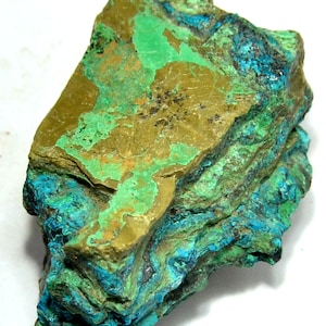 Chrysocolla Blue Gem Silica Rough Gemstone (Large 374 gram-5&quot;) Raw Stones Healing Crystals Stones Raw Chrysocolla Crystal Chrysocolla Rough
