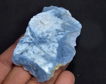 Natural Australia Sky-Blue Opal Rock Rough Loose Gemstone 43.15Gram