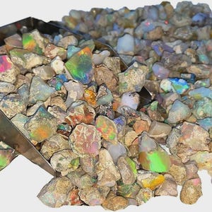 Cut Grade Extremely Large 10 Pcs Opal Rough Lot 40 Cts, Natural Ethiopian Opal Rough, Fire Opal Gemstone, Opal Raw Crystals For Jewelry