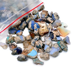 【38ct】エチオピア　オパール　原石　天然石　鉱物　標本　鉱石　ブルー Amazon.co.jp: 《 大きい エチオピアオパール原石 ブルー系
