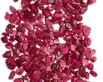 Natural African Red Ruby Rough – Raw Gemstone for Jewelry Making