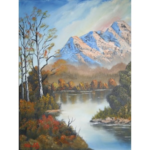Sierra Nevada Mountains - Sierra Nevada Wall Art - Sierra Nevada Mountain Wall Art - Forest art -Original Landscape Oil Painting PRINT