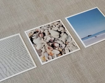 Set of 3 Original Beach Photo Prints