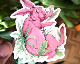 Bunny Sticker // Hare Sticker