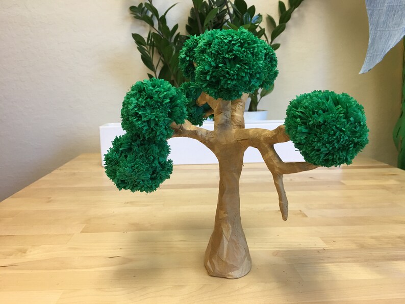 Miniature paper mache tree Etsy