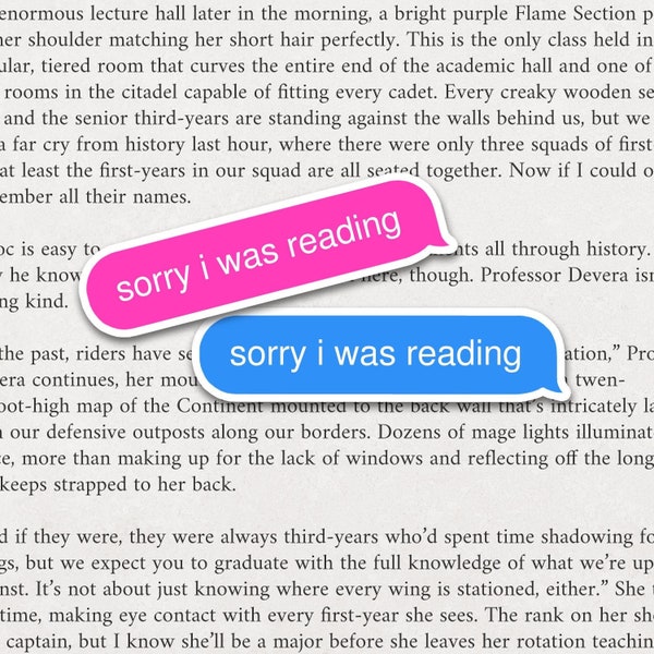 Sorry I was Reading Sticker, Funny Bookish Sticker, Kindle Sticker, Book Lover Sticker, Booktok Sticker, Gift for Teacher, Add to TBR