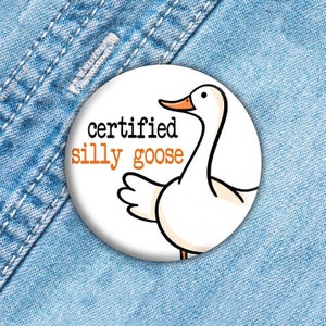Zertifizierter Silly Goose Pin, Silly Goose Club, Gans Meme Pin, Lustiger Rucksack Knopf, Lustiger Meme Pin, Lanyard Pin, Meme Geschenk