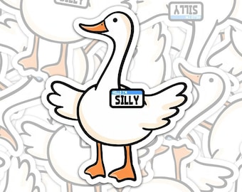 Silly Goose Sticker, Funny Meme Sticker, Silly Goose Club, Laptop Decal, Water Bottle Sticker, Funny Meme Gift, Certified Silly Goose