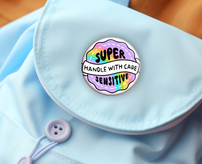 Handle With Care Button, Mental Health Pin, Mental Health Reminder ...