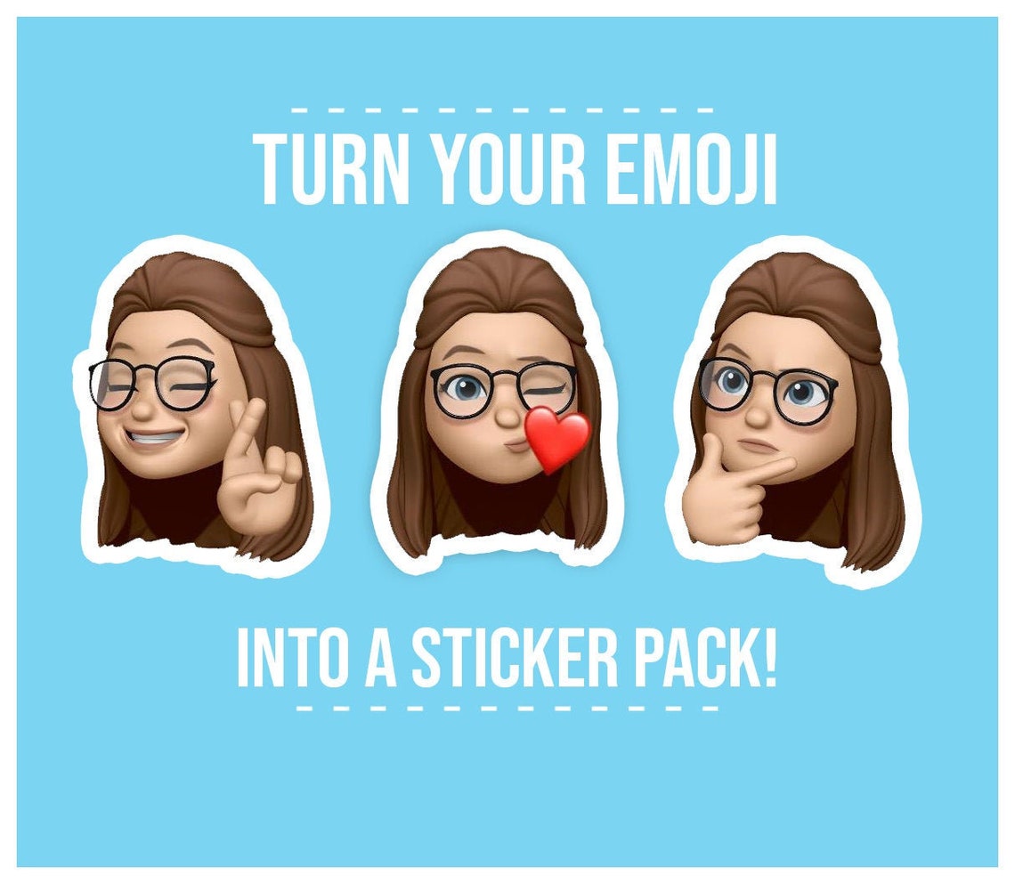 Custom Memoji Merch stickers buttons keychains Etsy