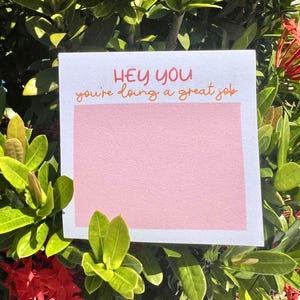 You're Doing a Great Job Sticky Note, Motivational Sticky Notes, Encouraging Cute Stationary, Mental Health Gift, Teacher Sticky Notes