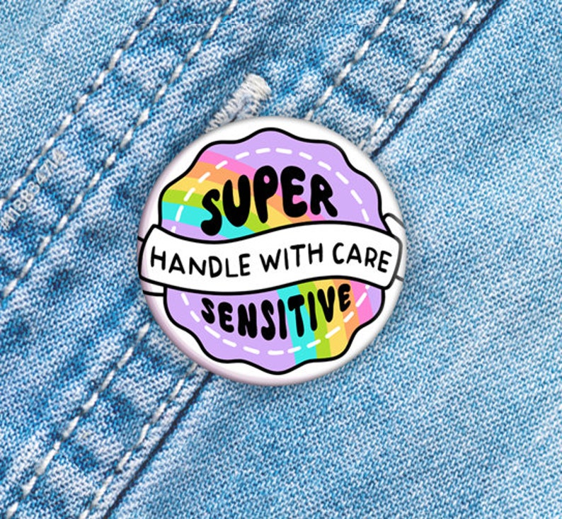 Handle With Care Button, Mental Health Pin, Mental Health Reminder ...