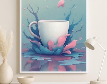 Self-Care Quote Print – You Can't Pour from an Empty Cup (Digital Download)