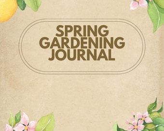 Spring Garden Planner Printable PDF | Gardening Journal & Seed Inventory | Digital Download