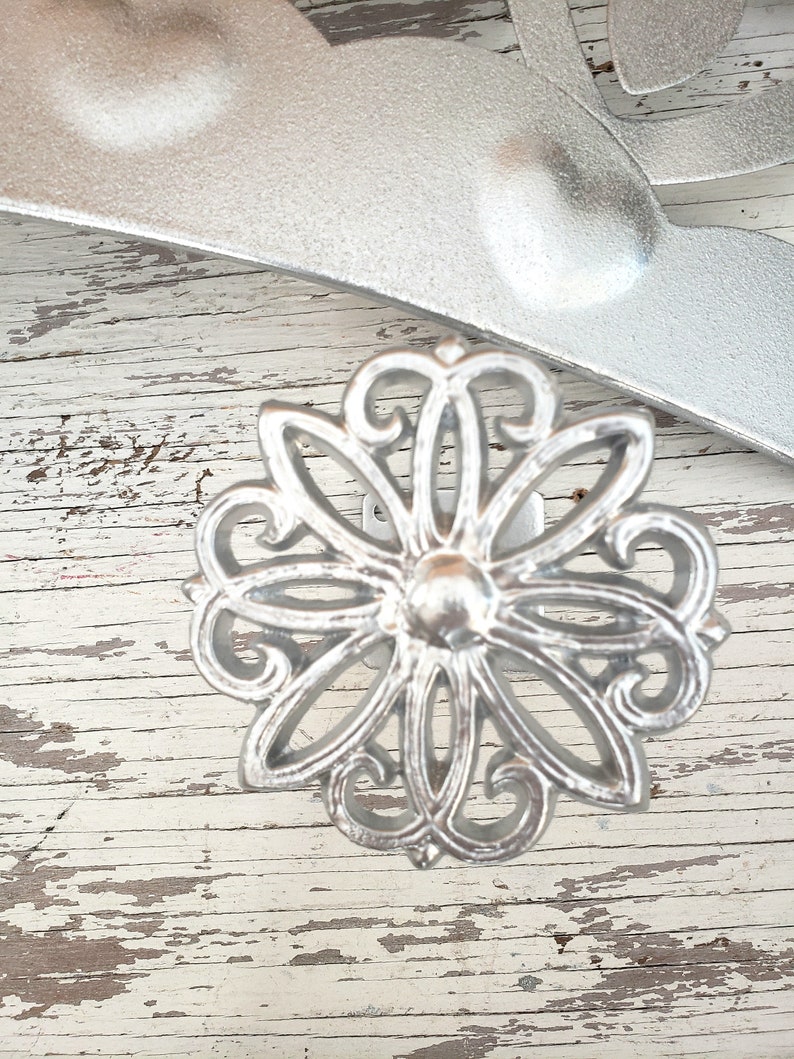 Huge Silver Crown Wall Decor With Tie Backs/ Silver Crown Etsy