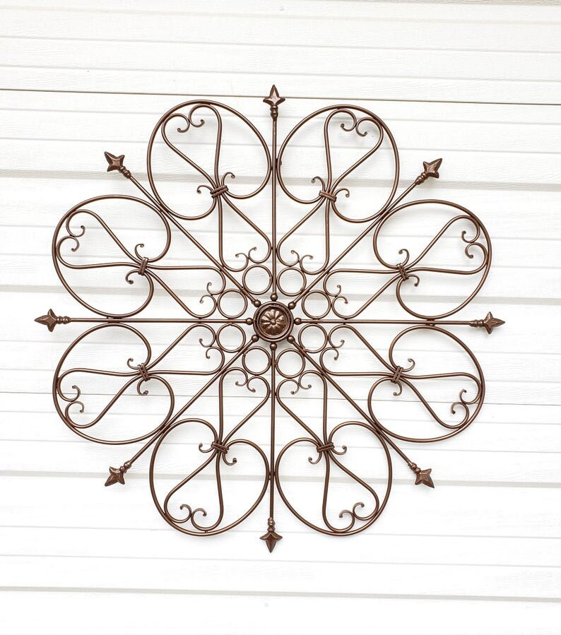 Large Metal Wall Art Brass Color Decor Hong Kong - Oversized Wrought Iron Wall Decor Large Metal Wall Art Brass Color Decor Hong Kong - Oversized Wrought Iron Wall Decor