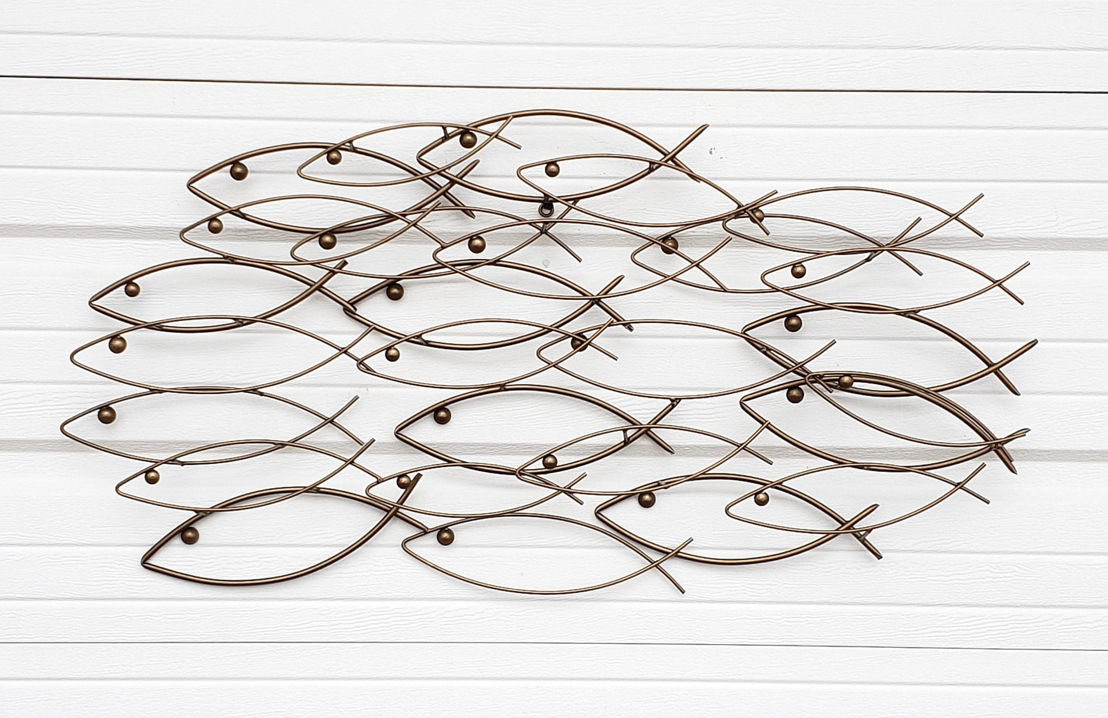 Fish Wall Decor/ Coastal Decor/ Metal Fish Decor/ Beach House Etsy