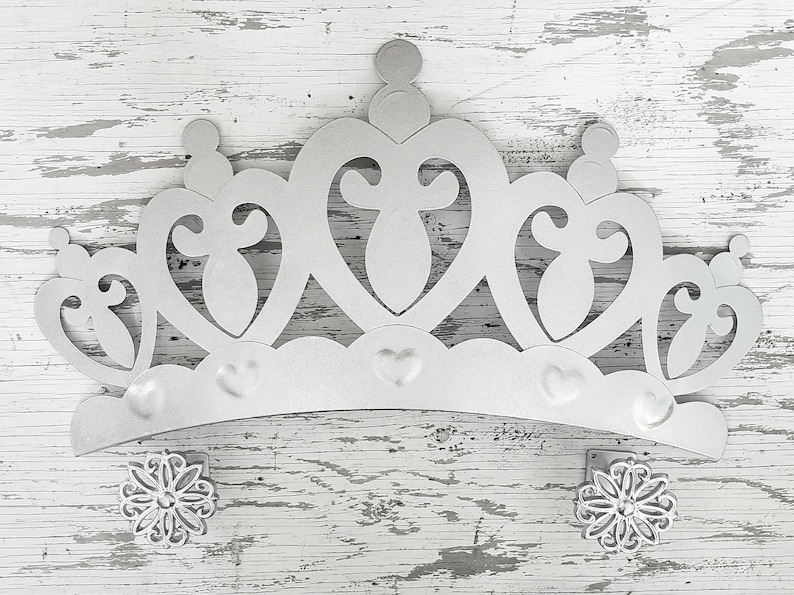 Huge Silver Crown Wall Decor With Tie Backs/ Silver Crown Etsy
