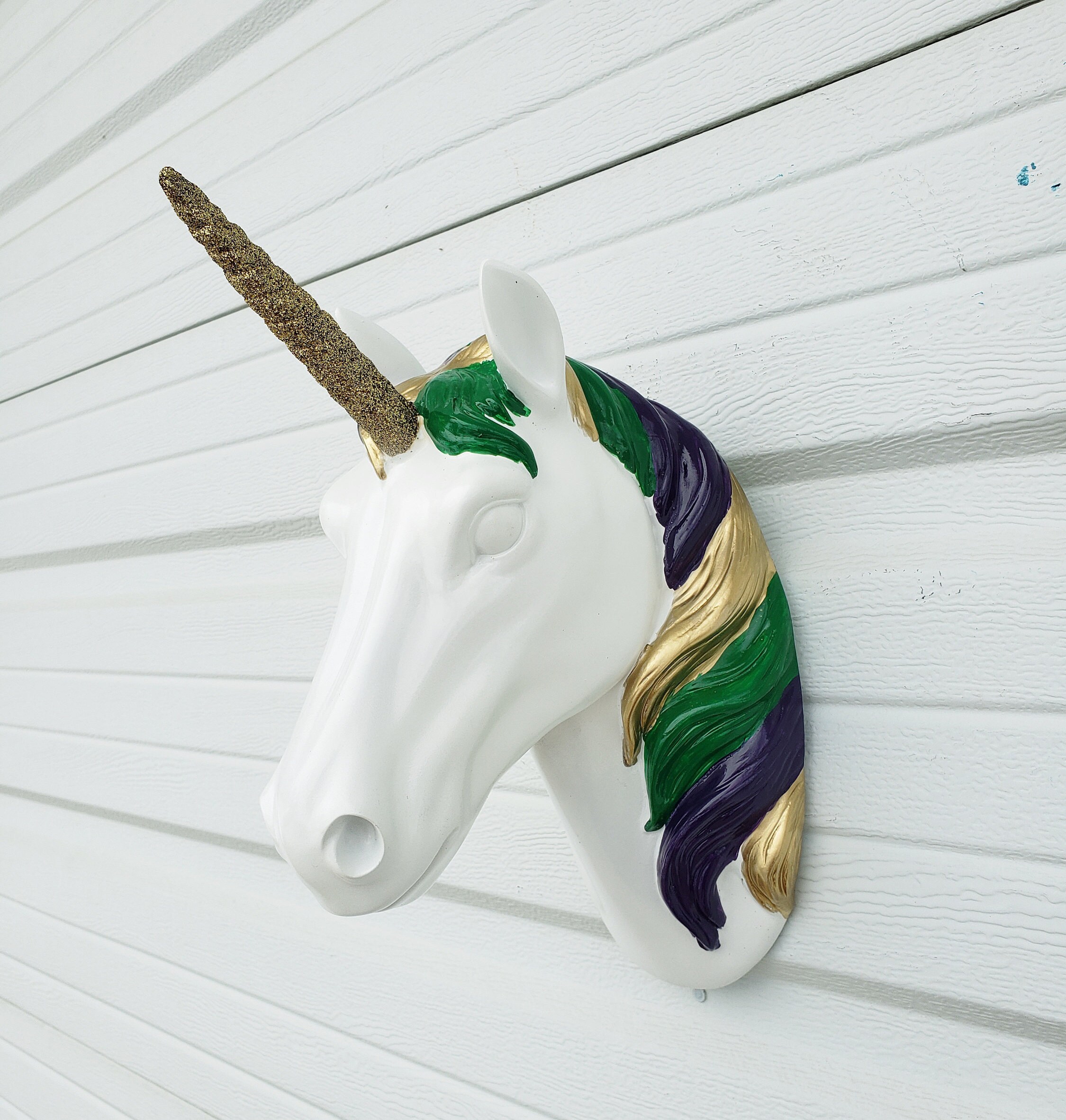 Unicorn Head Wall Decor Unicorn Head Wall Mount Animal Head Etsy