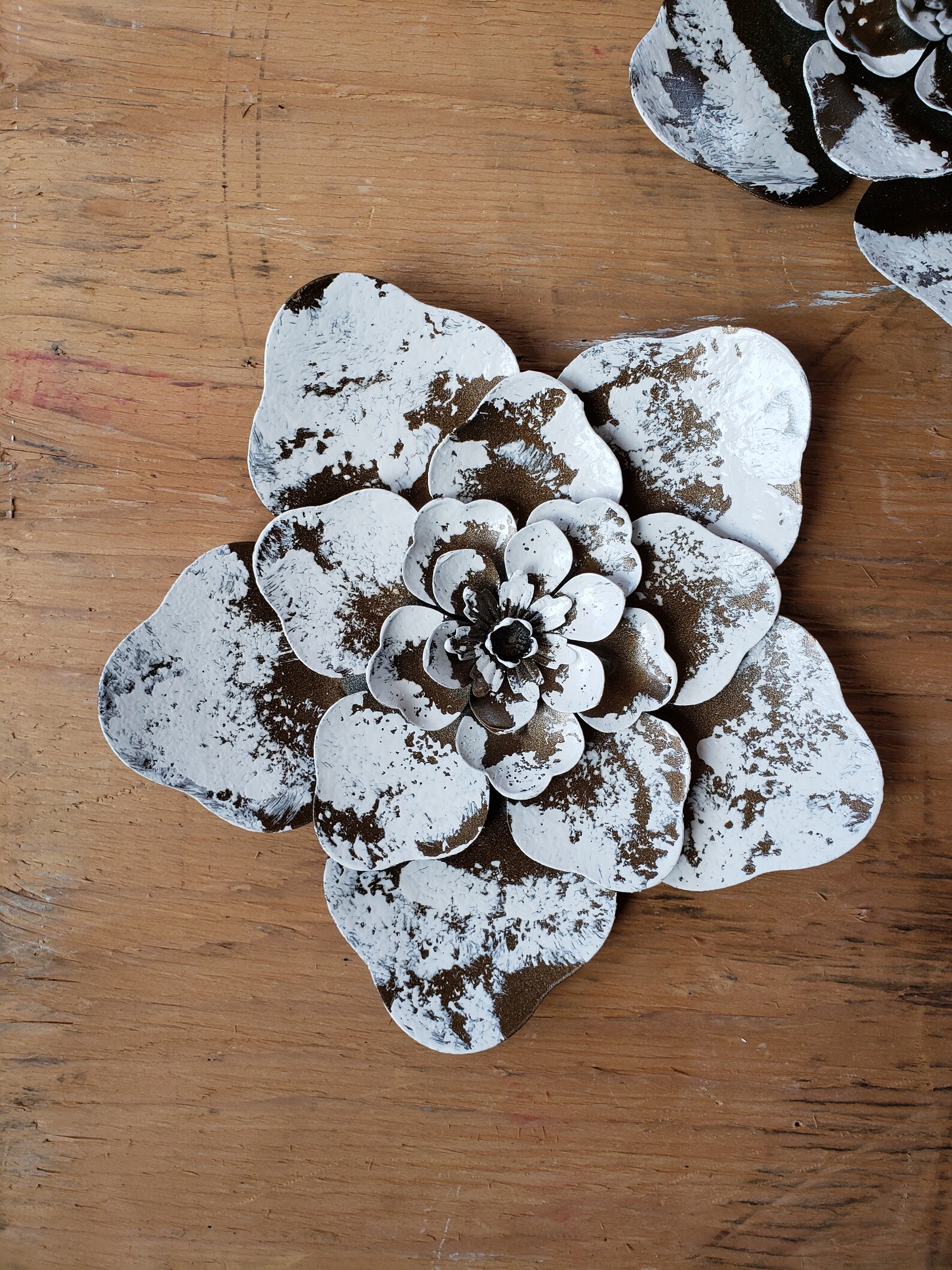 Metal Flower Wall Décor/metal Flower Decor/metal Flower/metal Etsy