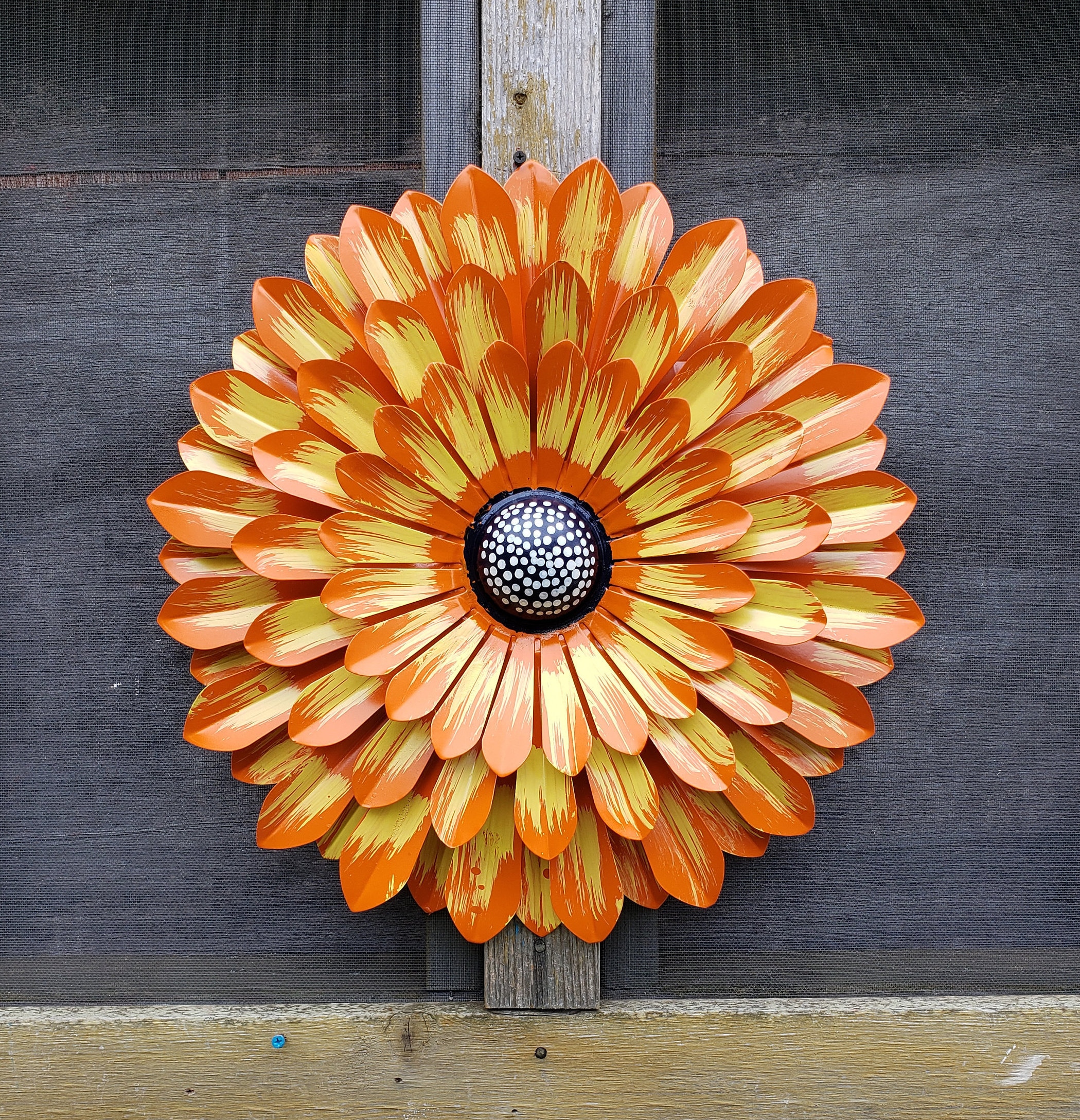 20 Metal wall Flower Metal Garden Flower Wall Art Fence Etsy
