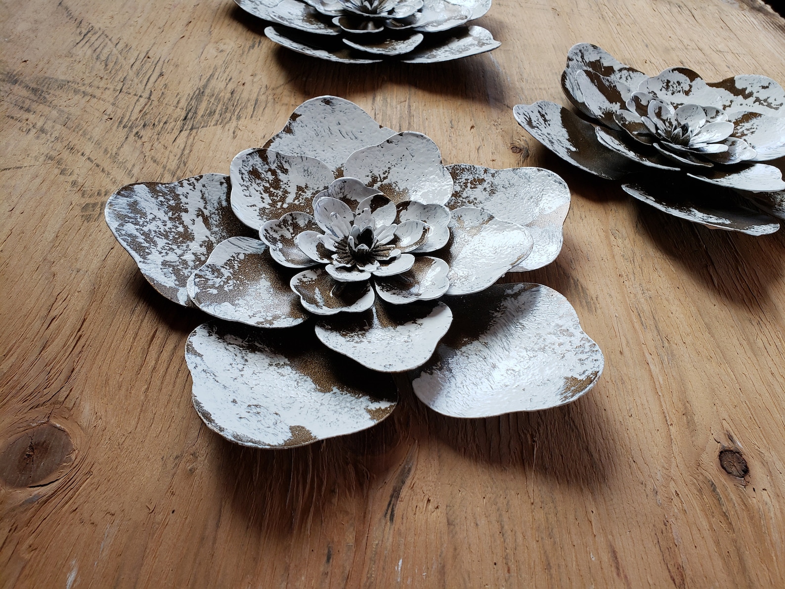 Metal Flower Wall Décor/metal Flower Decor/metal Flower/metal Etsy