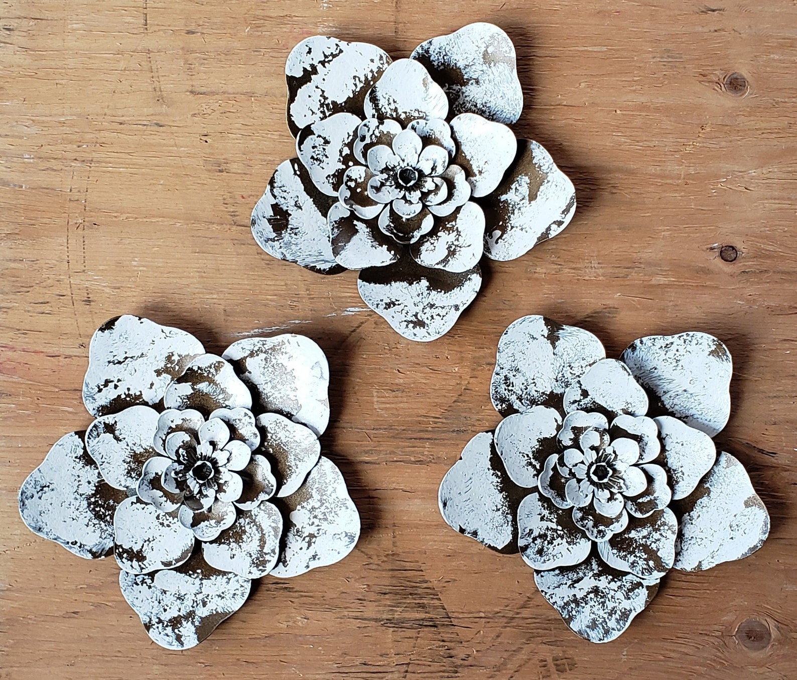 Metal Flower Wall Décor/metal Flower Decor/metal Flower/metal Etsy