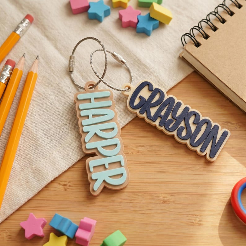 Diaper Bag Tag Personalized Nametag Daycare Label Diaper Bag Name Baby ...