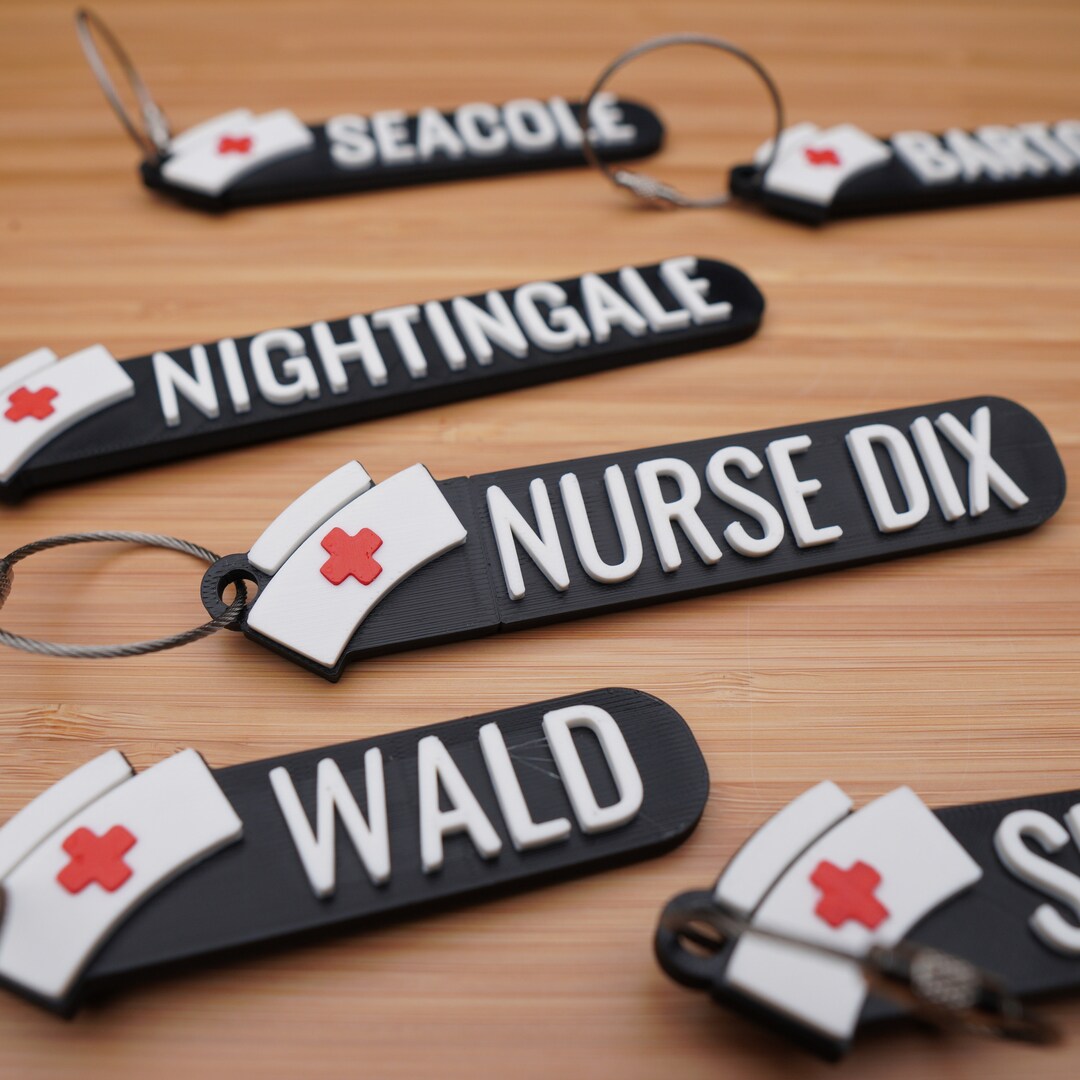 Personalized Nurse Keychain Bag Tag | RN Custom Name Tag, Nurse ...