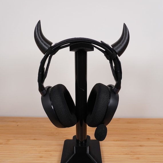 Horns for Headphones, Cosplay Headset Devil Horns for Streaming, Gaming, Costumes