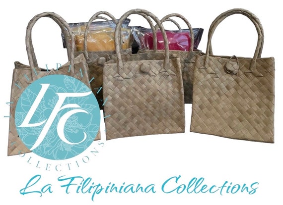 Bayong bags made of buri cheap