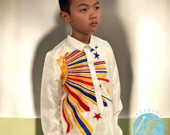 Authentic KIDS SINAG Barong Tagalog (organza, please check sizes on photos)