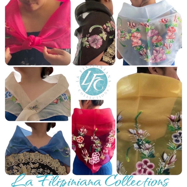 Filipiniana Alampay for Adults (hand painted designs vary)