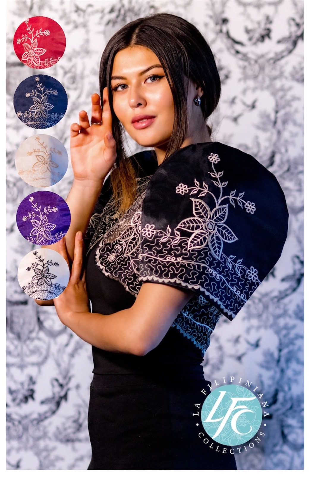 Filipiniana Butterfly Sleeves Bolero (philippine Size, Runs Small