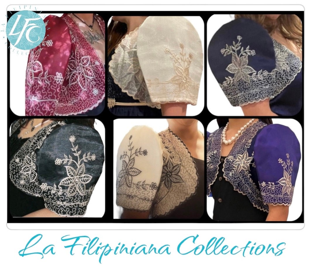 Filipiniana Butterfly Sleeves Bolero philippine Size Runs Small Pls Check Size Chart on Photos Etsy