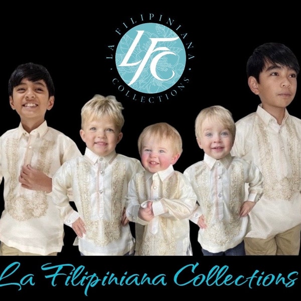 Authentic KIDS Barong Tagalog (organza, please check sizes on photos)