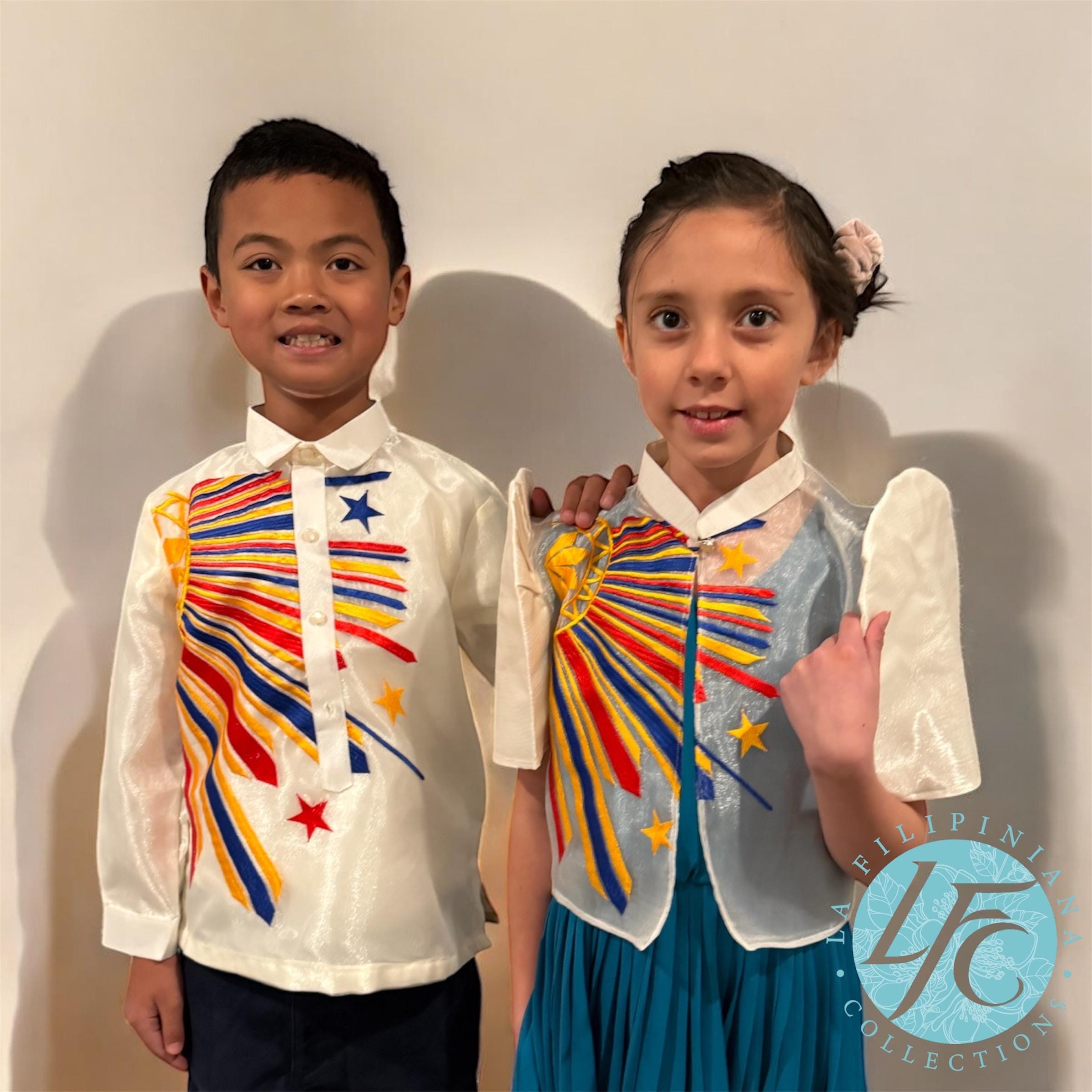Authentic KIDS SINAG Barong Tagalog (organza, Please Check Sizes on ...