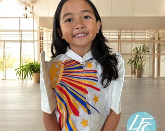 Bolero con mangas de mariposa SINAG para niños de Filipinas (talla filipina, talla pequeña; consulte la tabla de tallas en las fotos)