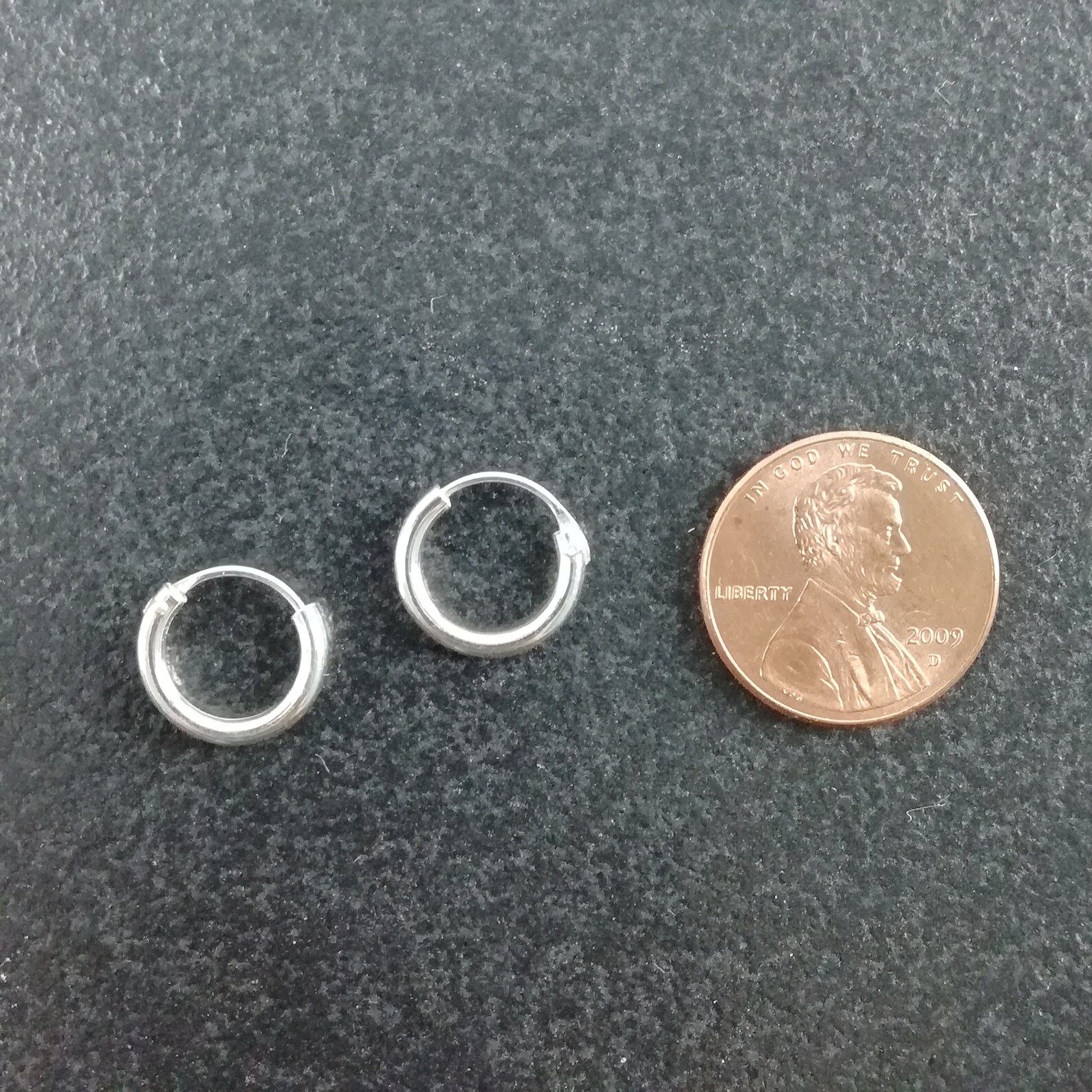 1 Pair 12mm 925 Sterling Silver Hoop 2mm Thick Hoop E01 Etsy