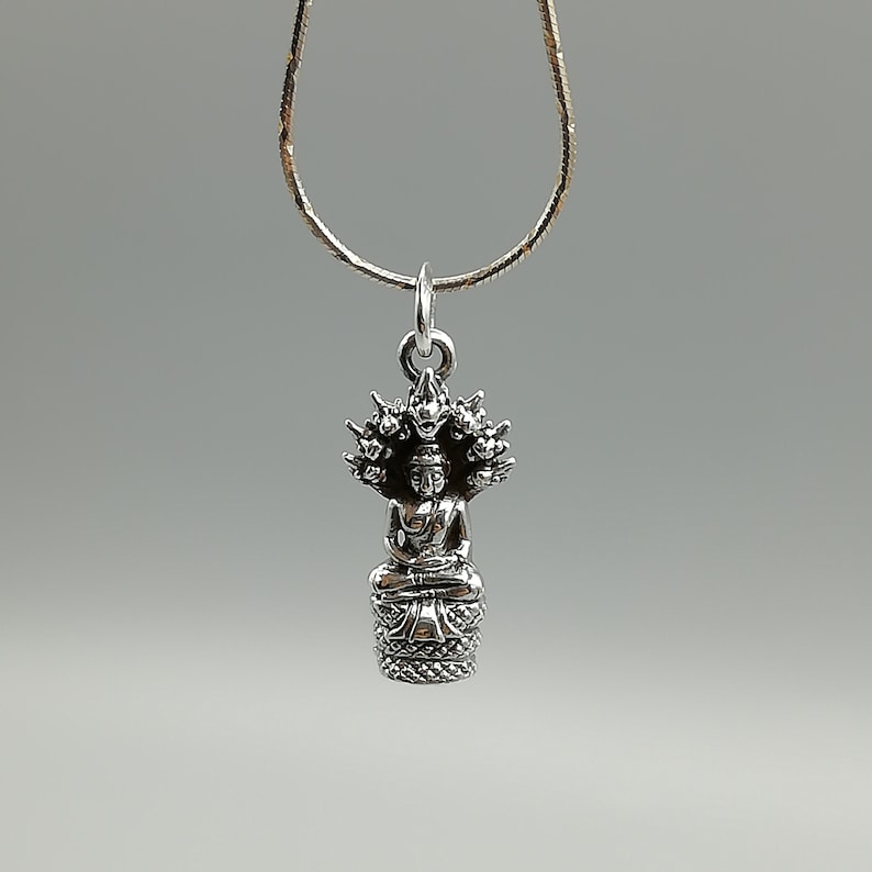 1 Sterling Silver Naga Buddha Pendant 925 Sterling Silver | Etsy