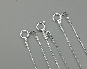 1 Strand 925 Sterling Silver Beading Chain Necklace | 1mm Beading Chain | C29