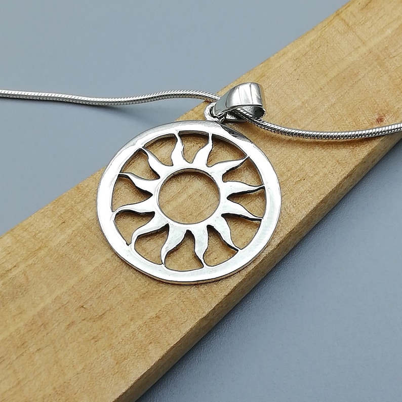1 Sterling Silver Sun Pendant 925 Sterling Silver Pendants Etsy